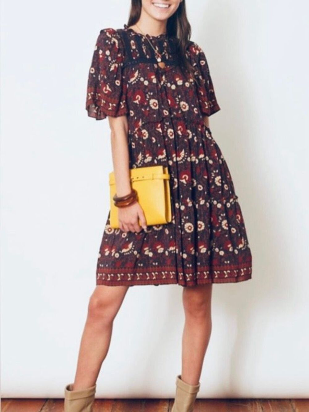 NEW Sea New York Women’s 0 Francesca Floral Print Dress
